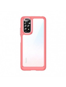 Outer Space Case Cover för Xiaomi Redmi Note 11 Hard Cover med Gel Frame Red