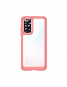 Outer Space Case Cover för Xiaomi Redmi Note 11 Hard Cover med Gel Frame Red
