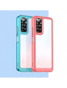 Outer Space Case Cover för Xiaomi Redmi Note 11 Hard Cover med Gel Frame Red