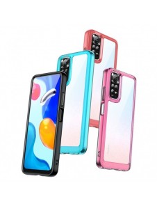 Outer Space Case Cover för Xiaomi Redmi Note 11 Hard Cover med Gel Frame Red