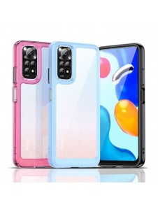 Outer Space Case Cover för Xiaomi Redmi Note 11 Hard Cover med Gel Frame Red