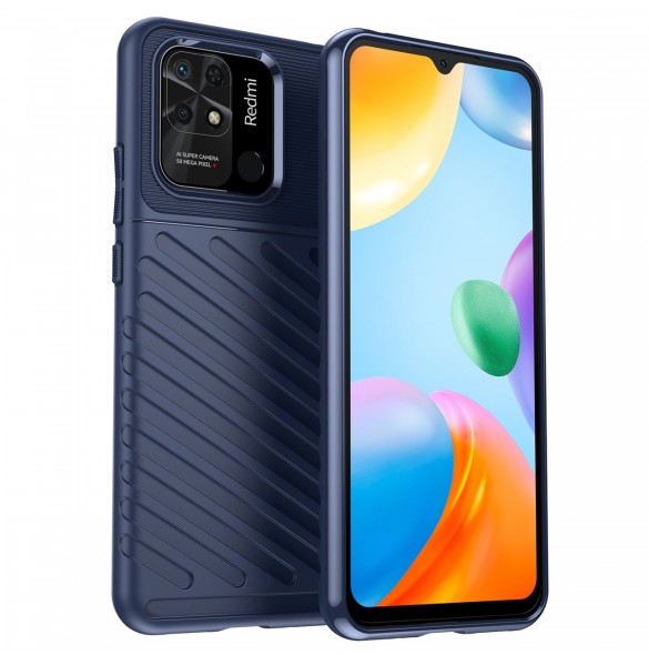 Thunder Case Flexibelt pansarskal till Xiaomi Redmi 10C blå