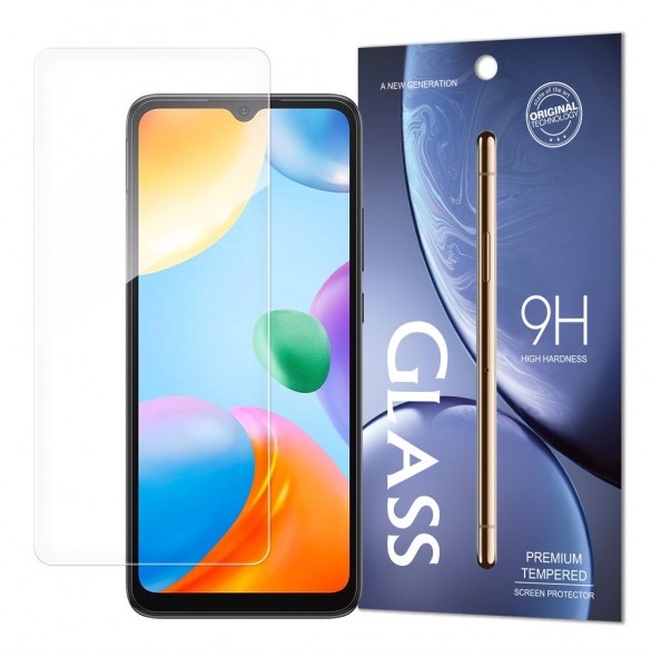 Härdat glas 9H skärmskydd för Xiaomi Redmi 10C (förpackning - kuvert)