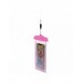 PVC vattentätt telefonfodral med snodd - rosa