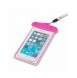 PVC vattentätt telefonfodral med snodd - rosa