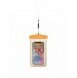 PVC vattentätt telefonfodral med snodd - orange
