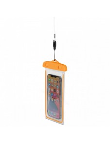 PVC vattentätt telefonfodral med snodd - orange