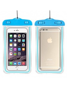PVC vattentätt telefonfodral med snodd - orange