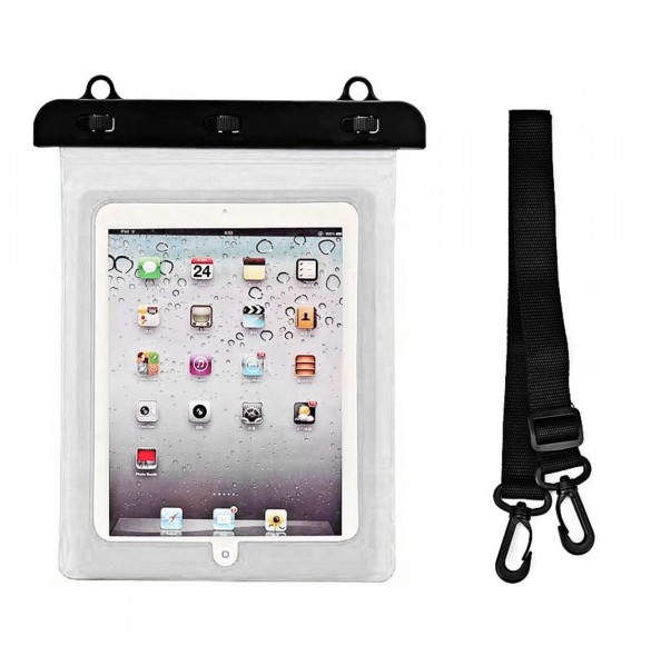 Vattentätt PVC tablettfodral - vit