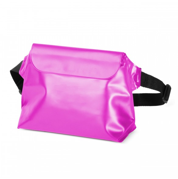 PVC vattentät påse / midjeväska - rosa
