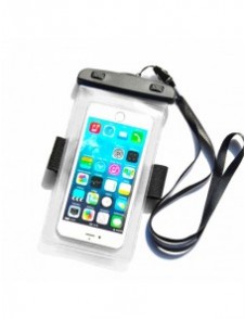 Telefonfodral i PVC vattentätt armband - transparent