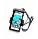 PVC vattentätt telefonfodral med armband - svart