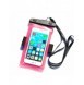 PVC vattentätt telefonfodral med armband - rosa