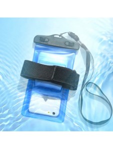 PVC vattentätt telefonfodral med armband - rosa