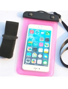 Telefonfodral i PVC vattentätt armband - orange