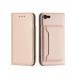 Magnetkortfodral Fodral för iPhone SE 2022 / SE 2020 / iPhone 8 / iPhone 7-väska Plånbokskort Plånboksställ Rosa