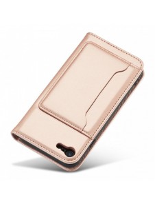 Magnetkortfodral Fodral för iPhone SE 2022 / SE 2020 / iPhone 8 / iPhone 7-väska Plånbokskort Plånboksställ Rosa