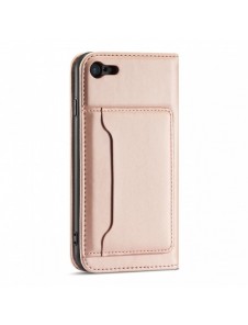 Magnetkortfodral Fodral för iPhone SE 2022 / SE 2020 / iPhone 8 / iPhone 7-väska Plånbokskort Plånboksställ Rosa