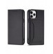 Magnetkortfodral för iPhone 12 Pro Pouch Card Plånbok Korthållare Svart