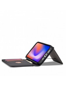 Magnetkortfodral för iPhone 12 Pro Pouch Card Plånbok Korthållare Svart