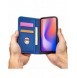 Magnetkortfodral för iPhone 12 Pro täckkort plånbok kortställ blå