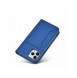 Magnetkortfodral för iPhone 12 Pro täckkort plånbok kortställ blå