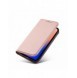 Magnetkortfodral för iPhone 12 Pro Pouch Card Plånbok Kortställ Rosa