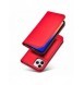 Magnetkortfodral för iPhone 12 Pro Pouch Card Plånbok Korthållare Röd