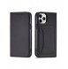 Magnetkortfodral för iPhone 12 Pro Max Pouch Card Plånbok Korthållare Svart