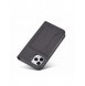 Magnetkortfodral för iPhone 12 Pro Max Pouch Card Plånbok Korthållare Svart