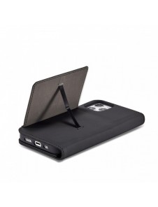Magnetkortfodral för iPhone 12 Pro Max Pouch Card Plånbok Korthållare Svart