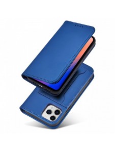 Magnetkortfodral för iPhone 12 Pro Max Pouch Card Plånbok Korthållare Blå
