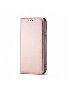 Magnetkortfodral för iPhone 12 Pro Max Pouch Card Plånbok Korthållare Rosa