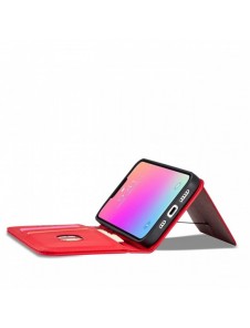 Magnetkortfodral för iPhone 13 mini fodral för kortplånbok kortställ rött