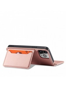 Magnetkortfodral för iPhone 13 Pouch Card Plånbok Kortställ Rosa