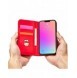 Magnetkortfodral för iPhone 13 Pro Pouch Card Plånbok Korthållare Röd