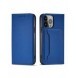 Magnetkortfodral för iPhone 13 Pro Max Pouch Card Plånbok Korthållare Blå