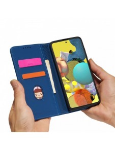 Magnetkortfodral för Samsung Galaxy A12 5G Plånbok Korthållare Blå
