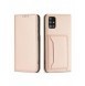 Magnetkortfodral Fodral för Samsung Galaxy A12 5G Plånbok Korthållare Rosa