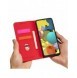Magnetkortfodral för Samsung Galaxy A12 5G Plånbok Korthållare Röd