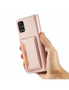 Magnetkortfodral Fodral för Samsung Galaxy A52 5G Plånbok Korthållare Rosa