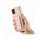 Magnetkortfodral Fodral för Samsung Galaxy A52 5G Plånbok Korthållare Rosa