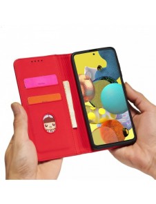 Magnetkortfodral Fodral för Samsung Galaxy A53 5G Plånbok Korthållare Röd