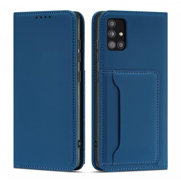 Magnetkortfodral Fodral för Xiaomi Redmi Note 11 Plånbok Korthållare Blå