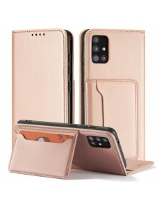 Magnetkortfodral Fodral för Xiaomi Redmi Note 11 Pro Pouch Plånbok Korthållare Rosa