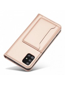 Magnetkortfodral Fodral för Xiaomi Redmi Note 11 Pro Pouch Plånbok Korthållare Rosa