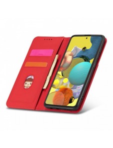 Magnetkortfodral Fodral för Xiaomi Redmi Note 11 Pro Pouch Plånbok Korthållare Kortstativ Röd