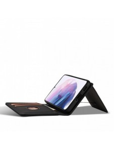 Magnetkortfodral Fodral för Samsung Galaxy S22 Plånbok Korthållare Svart