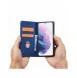 Magnetkortfodral Fodral för Samsung Galaxy S22 Plånbok Korthållare Blå
