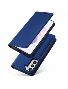 Magnetkortfodral Fodral för Samsung Galaxy S22 Plånbok Korthållare Blå